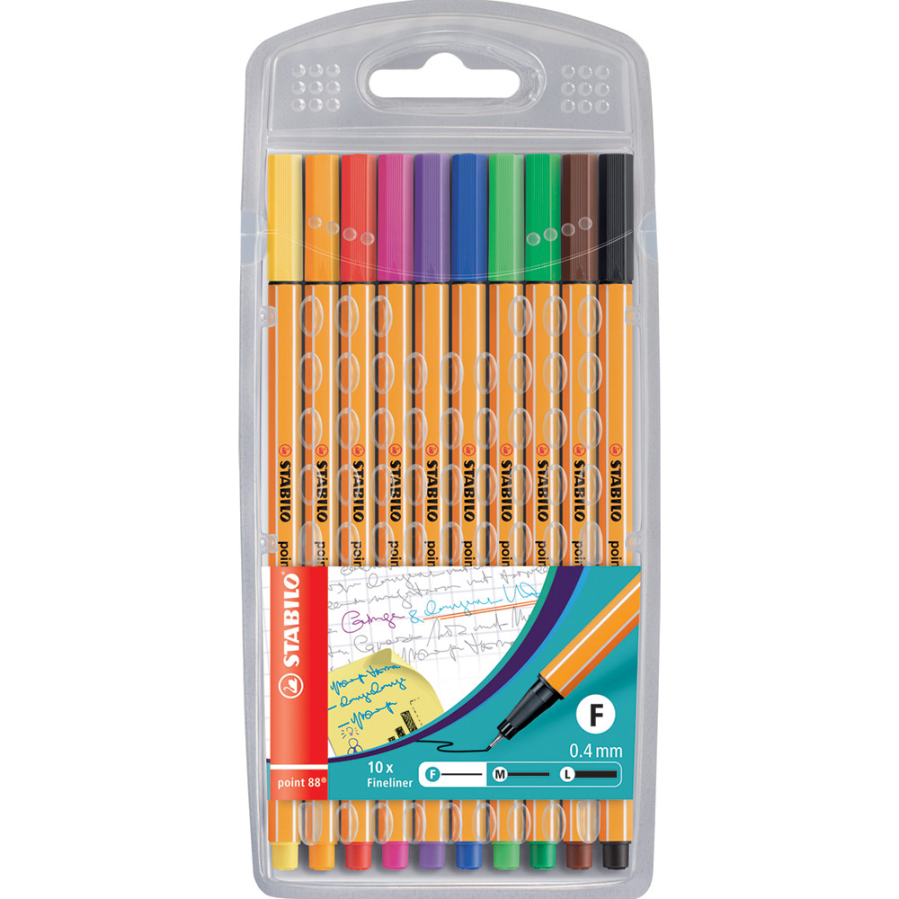 PENNARELLO FINELINER STABILO POINT 88 (CF.10PZ) P.TA 0,4MM