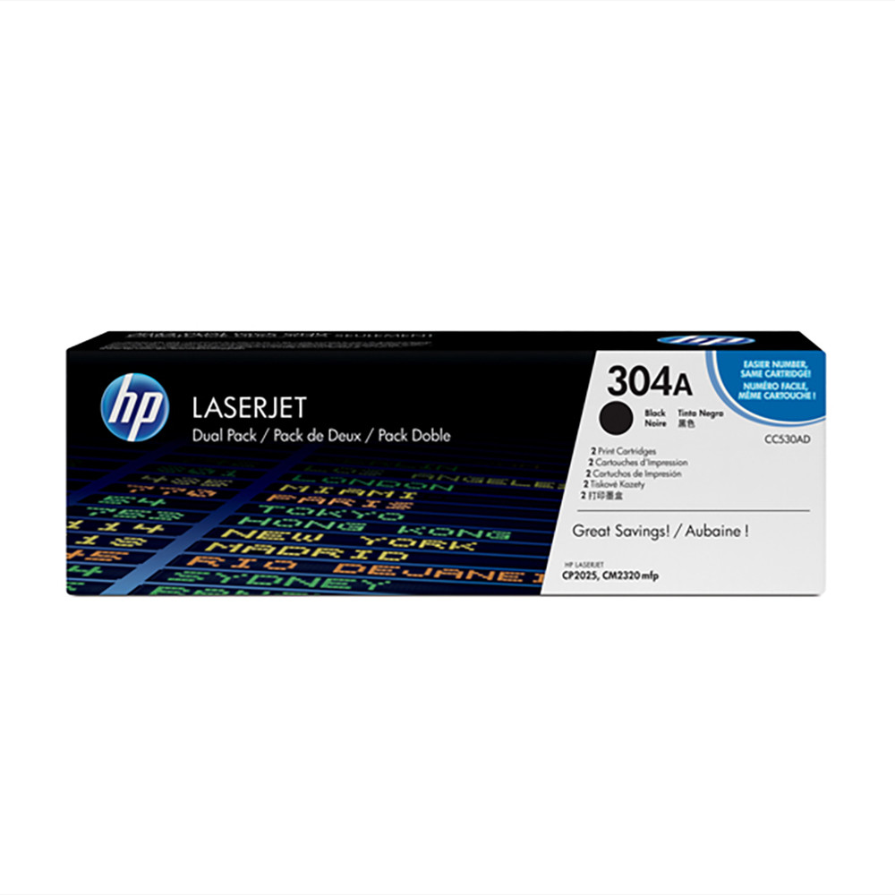 CC530AD TONER HP LJ CP2025/CM232 DUAL PACK NERO