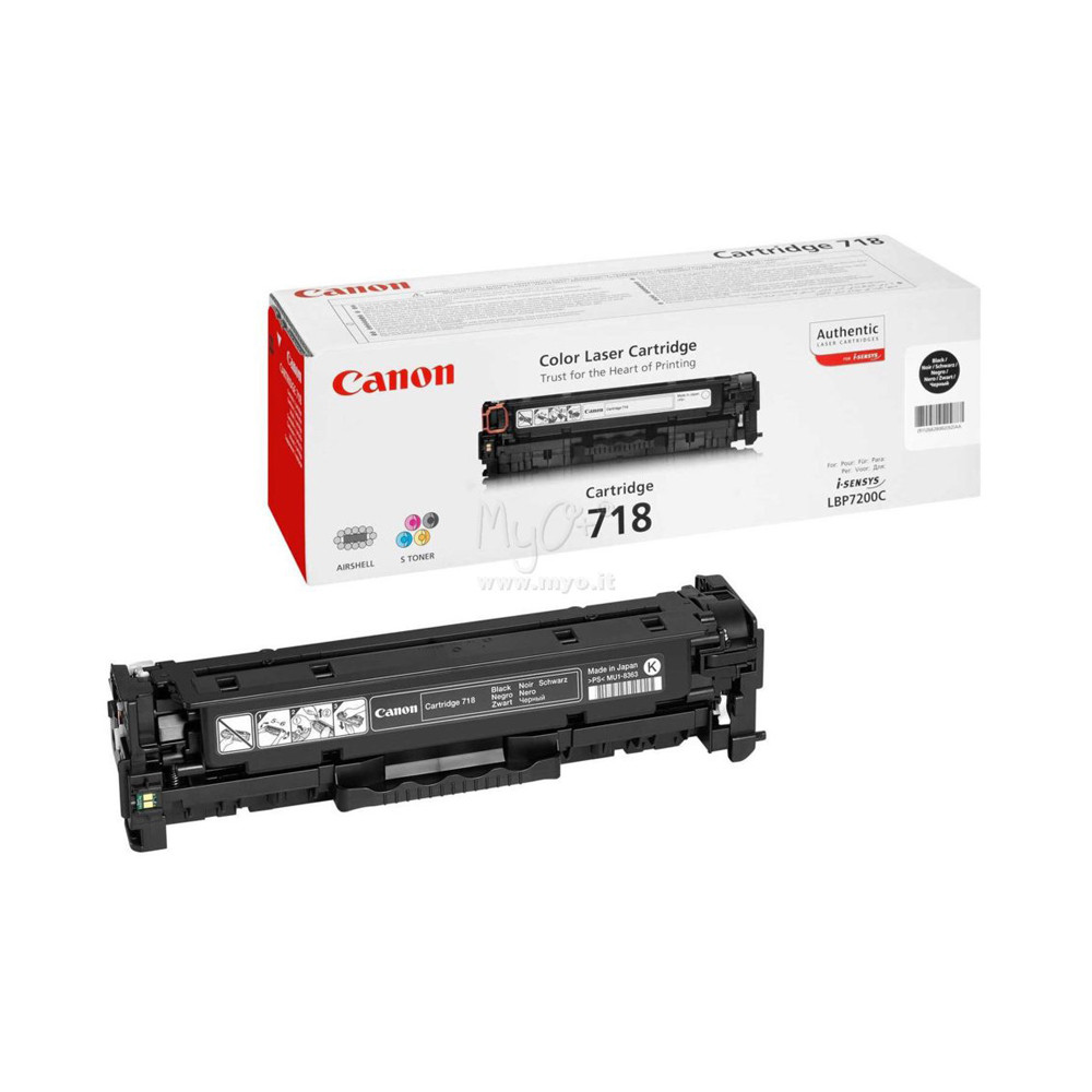 718BK TONER CANON 718 LBP 7200 CDN 2662B002