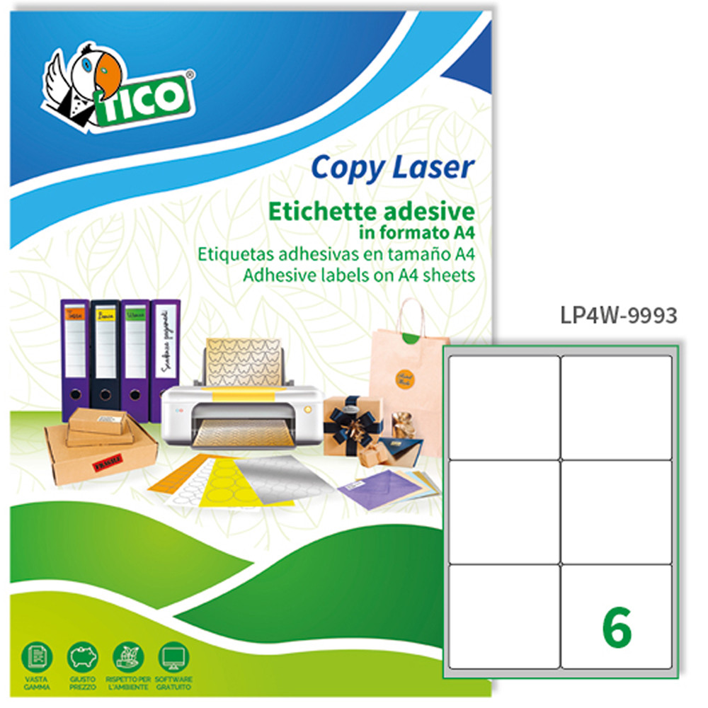 ETICH. COPY LASER PREM. TICO 99,1X93,1MM (100 FF)