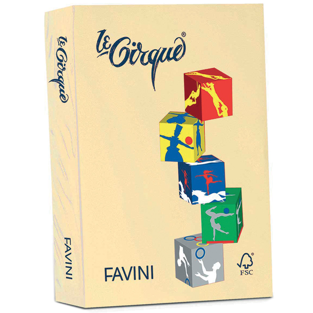 CARTA A3 FAVINI LE CIRQUE 80GR COLORI TENUI (CF.500FF)