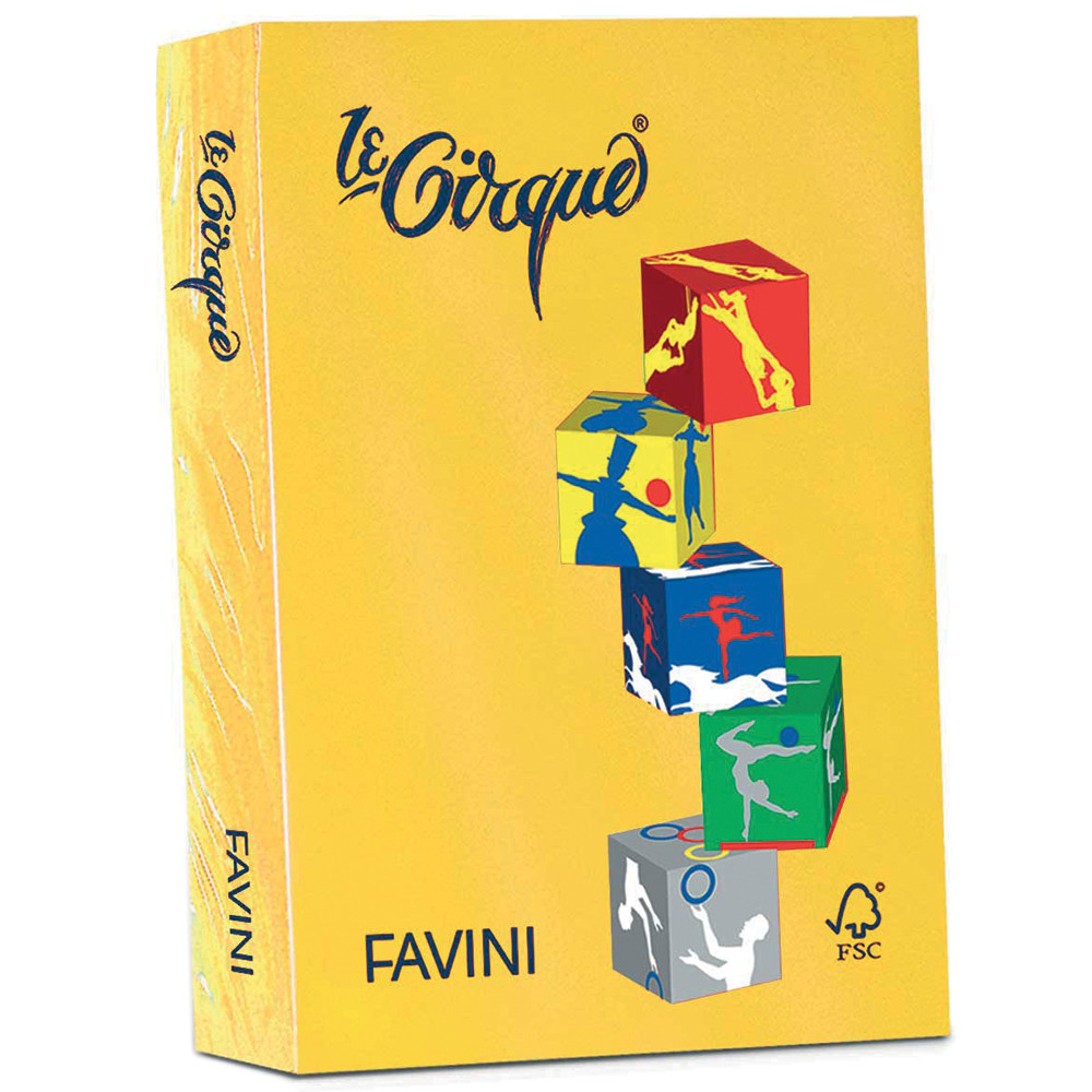 CARTA A3 FAVINI LE CIRQUE 80GR COLORI FORTI (CF.500FF)