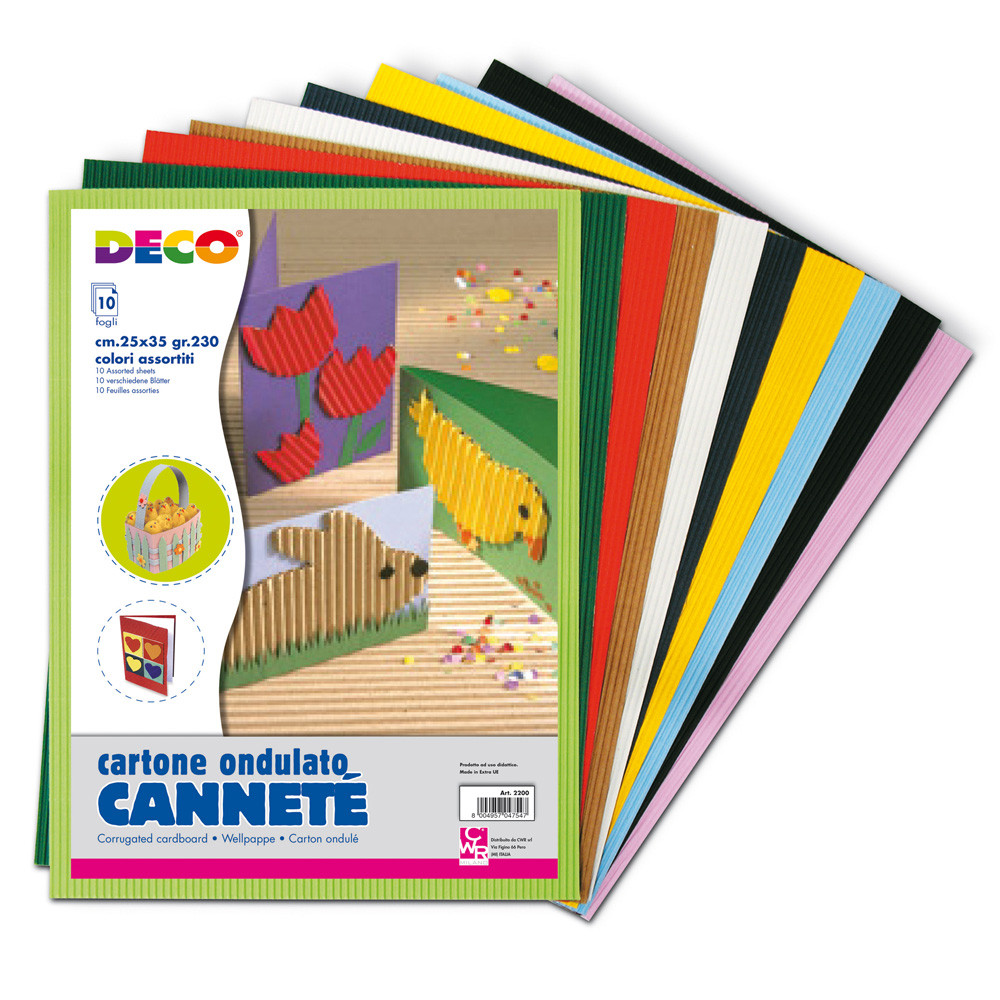 CARTONCINI CANNETE' 25X35CM (CF.10FF)