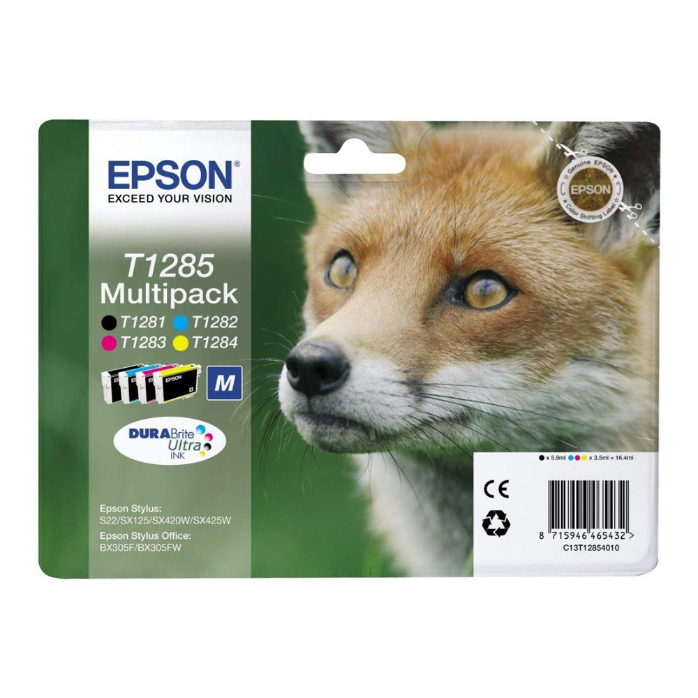 C13T12854010 CARTUCCIA EPSON KIT 4 S22 SX125/BX305SX 420 MULTIPACK