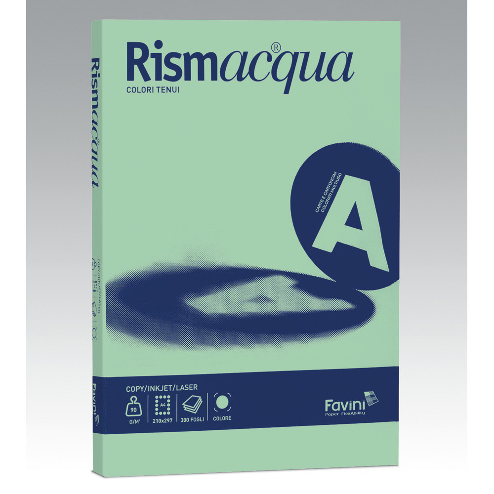 CARTA A4 FAVINI RISMACQUA 90GR COLORI TENUI (CF.300FF)