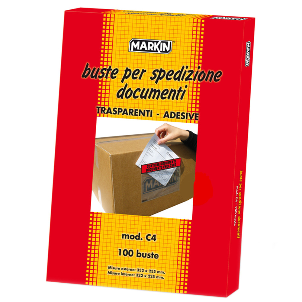 BUSTE SOVRACOLLO CON STAMPA 11,3X9CM (CF.100PZ)