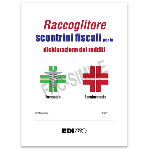 LIBRETTO RACCOGLITORE SCONTRINI FISCALI EDIPRO 21X15CM 32PAG - Rossetto  Store