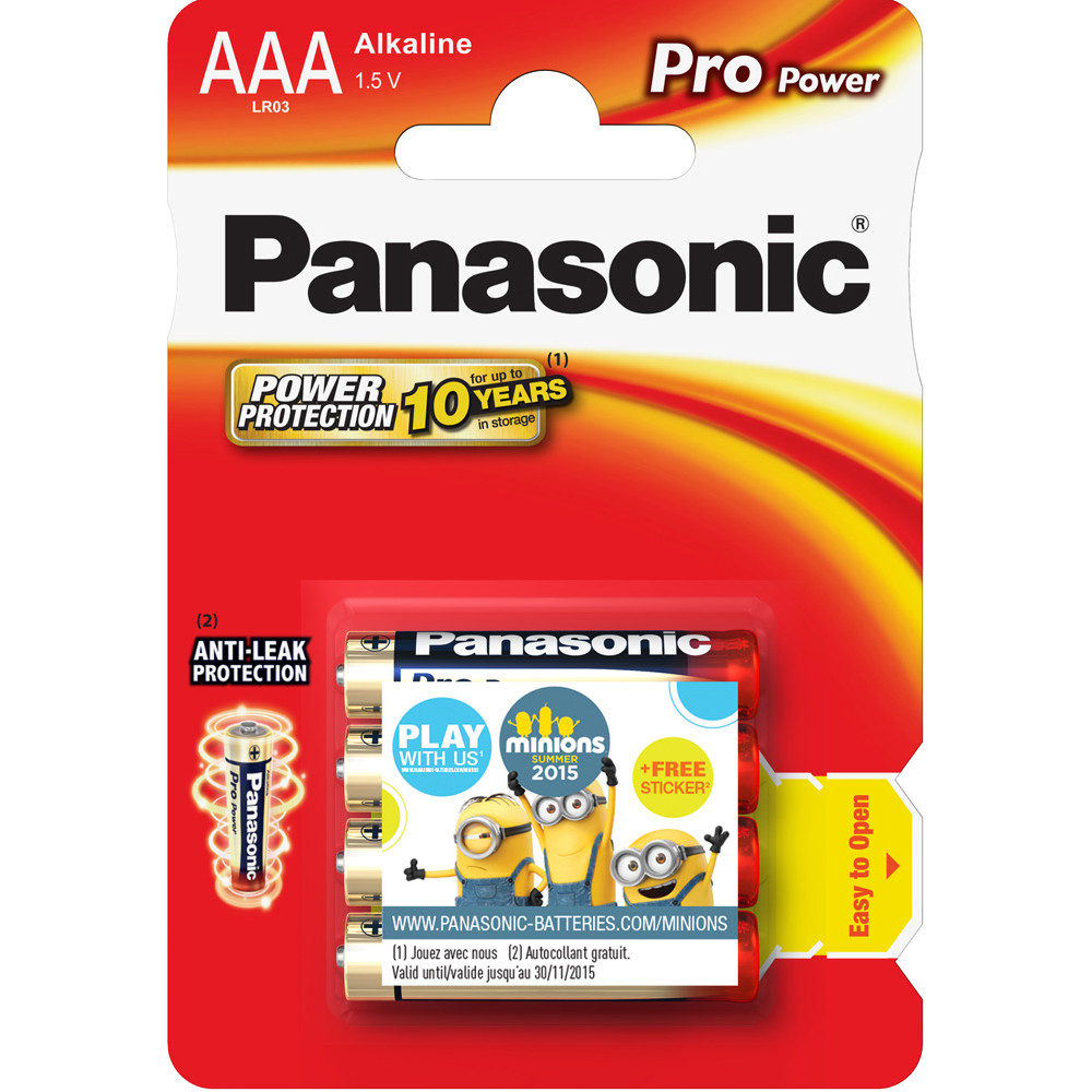 BATTERIA PANASONICPOWER MINISTILO AAA (CF.4PZ)