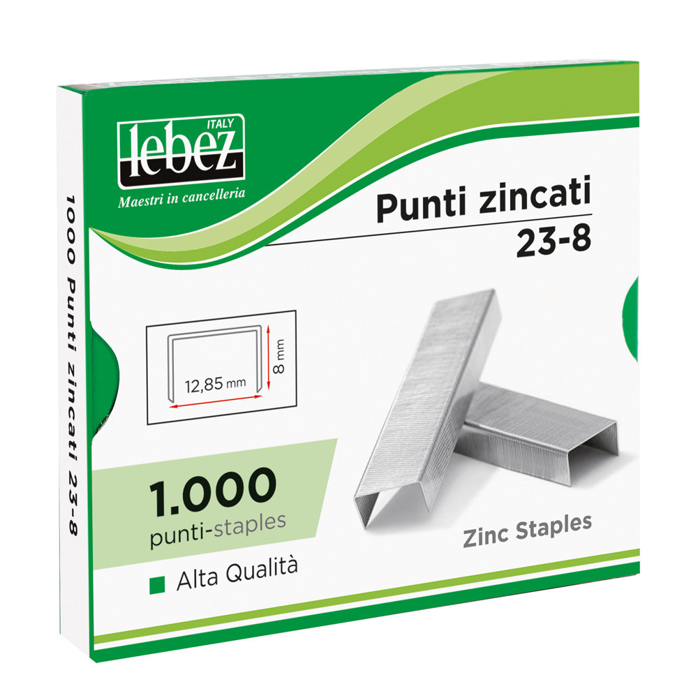 PUNTI METALLICI 23/13 (CF1000 PZ) 13X13 MM ALTI SP