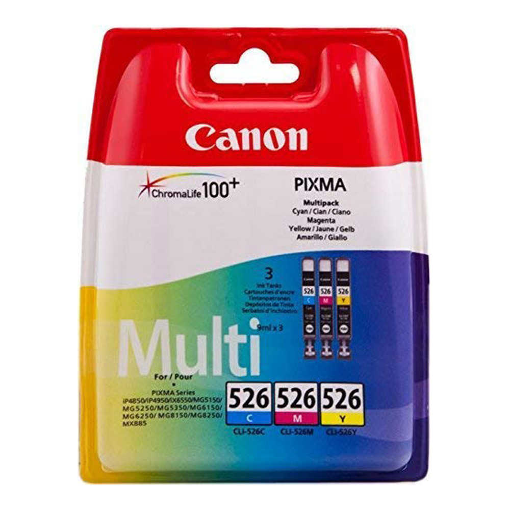 CLI-526Y/M/C CARTUCCE CANON MULTIPACK 4541B009