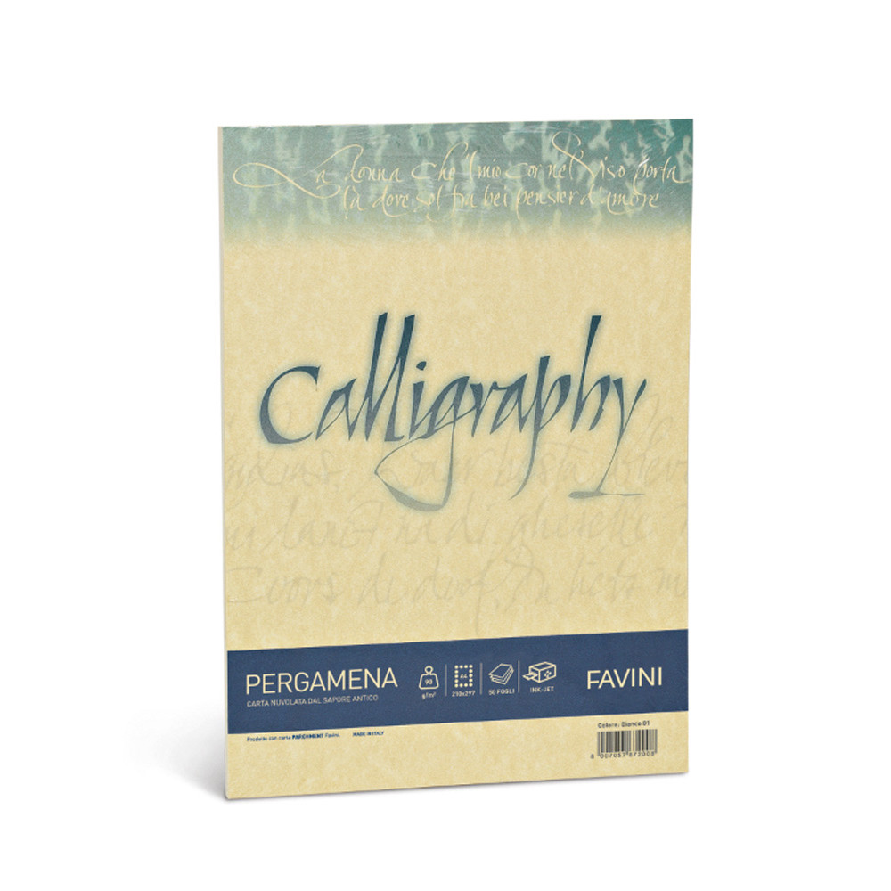 CARTA A4 FAVINI CALLIGRAPHY PERGAMENA 90GR (CF.50FF)