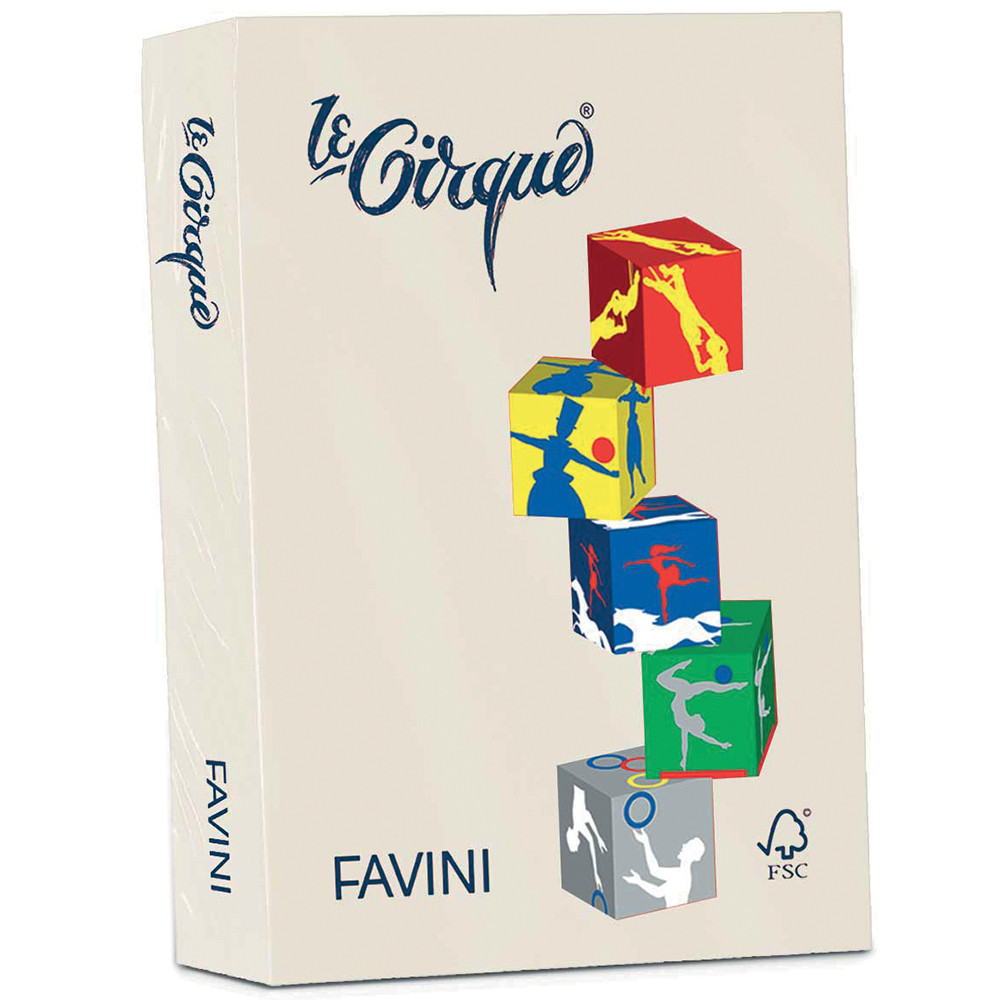 CARTA A3 FAVINI LE CIRQUE 80GR COLORI TENUI (CF.500FF)