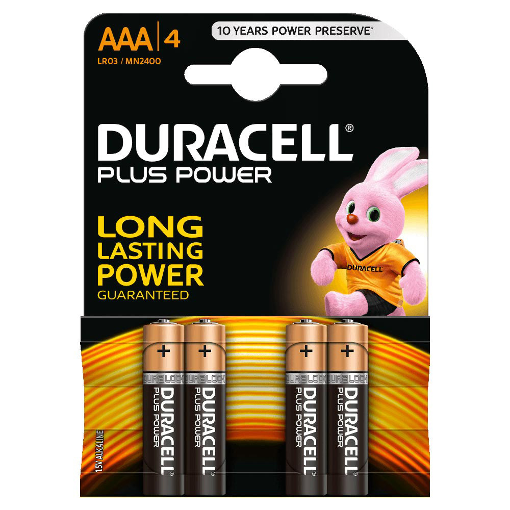 BATTERIA DURACELL PLUS POWER MINISTILO AAA(CF.4PZ)