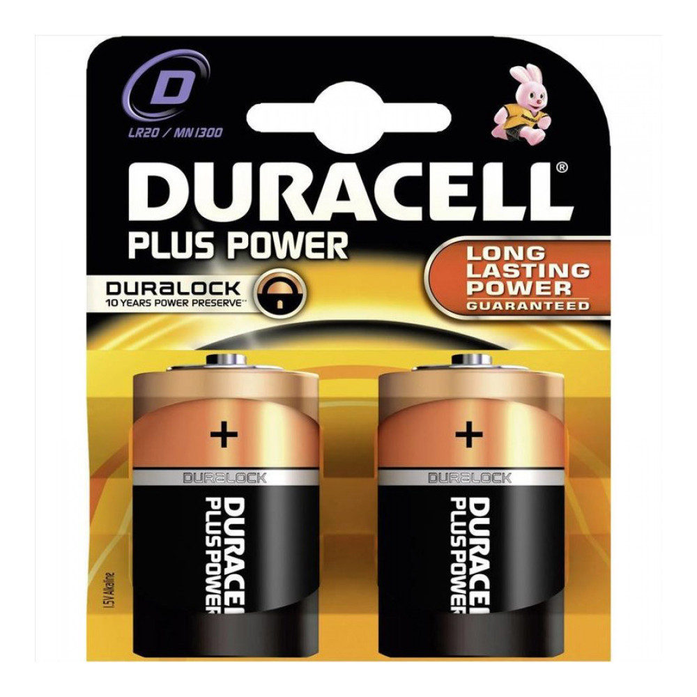 BATTERIA DURACELL PLUS POWER TORCIA D (CF.2PZ)