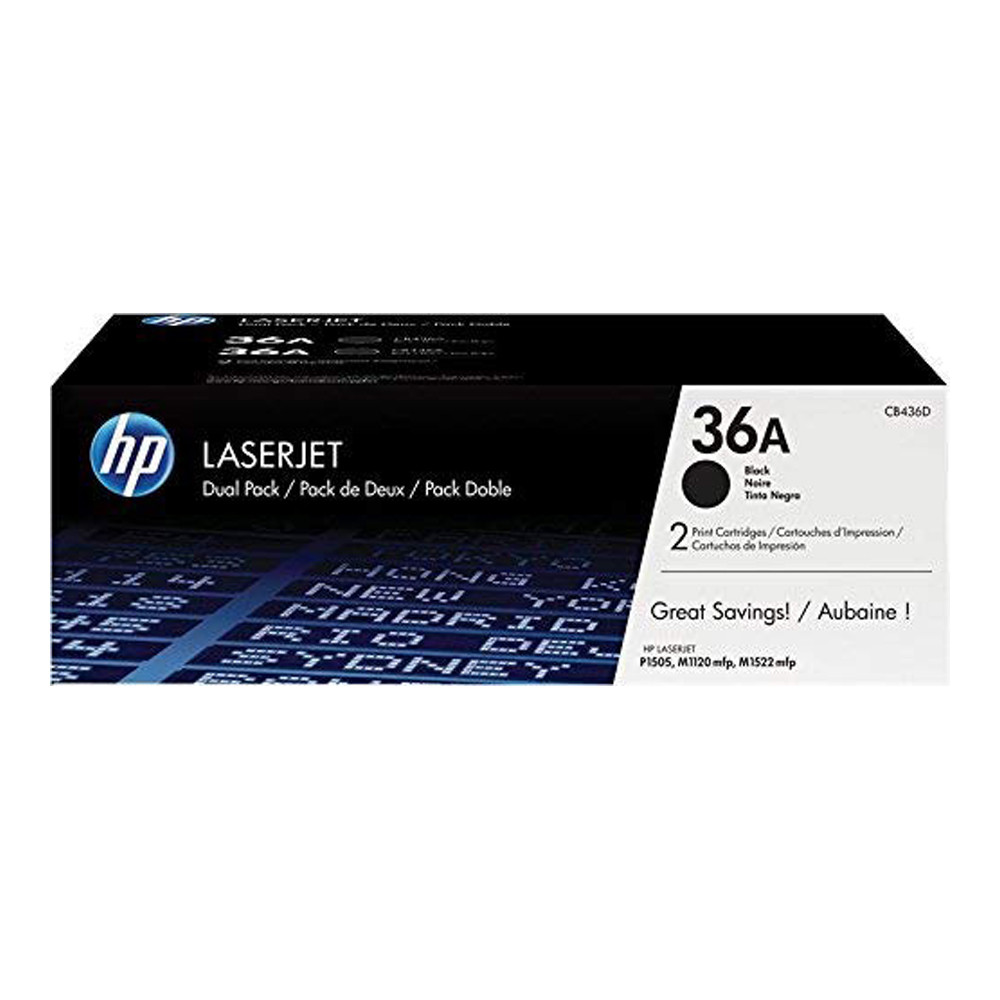 36A TONER HP CB436AD PER LASERJET P1505 DUAL PACK