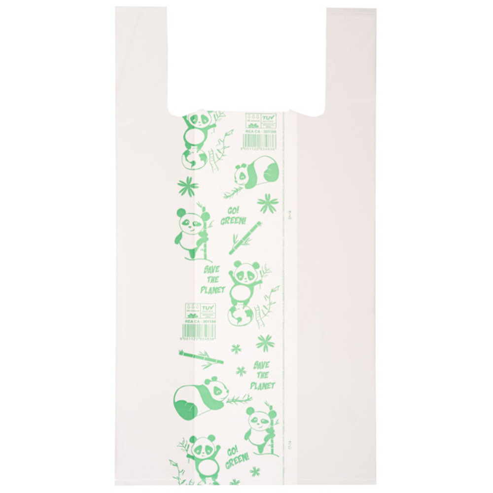 SHOPPER BIODEGRADABILE 30X60CM (CF.500PZ) MATER   -BI 20MY