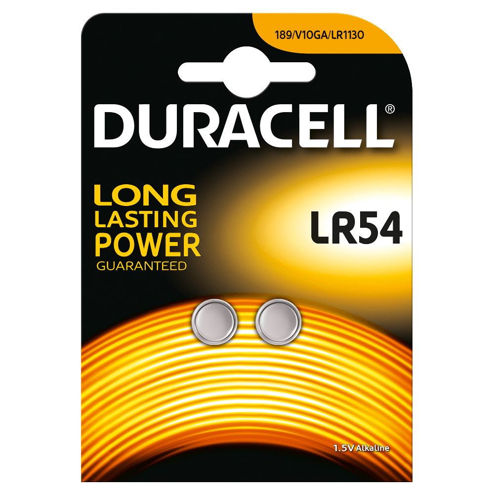 BATTERIA A BOTTONE DURACELL LR54/LR1130 (CF.2PZ)