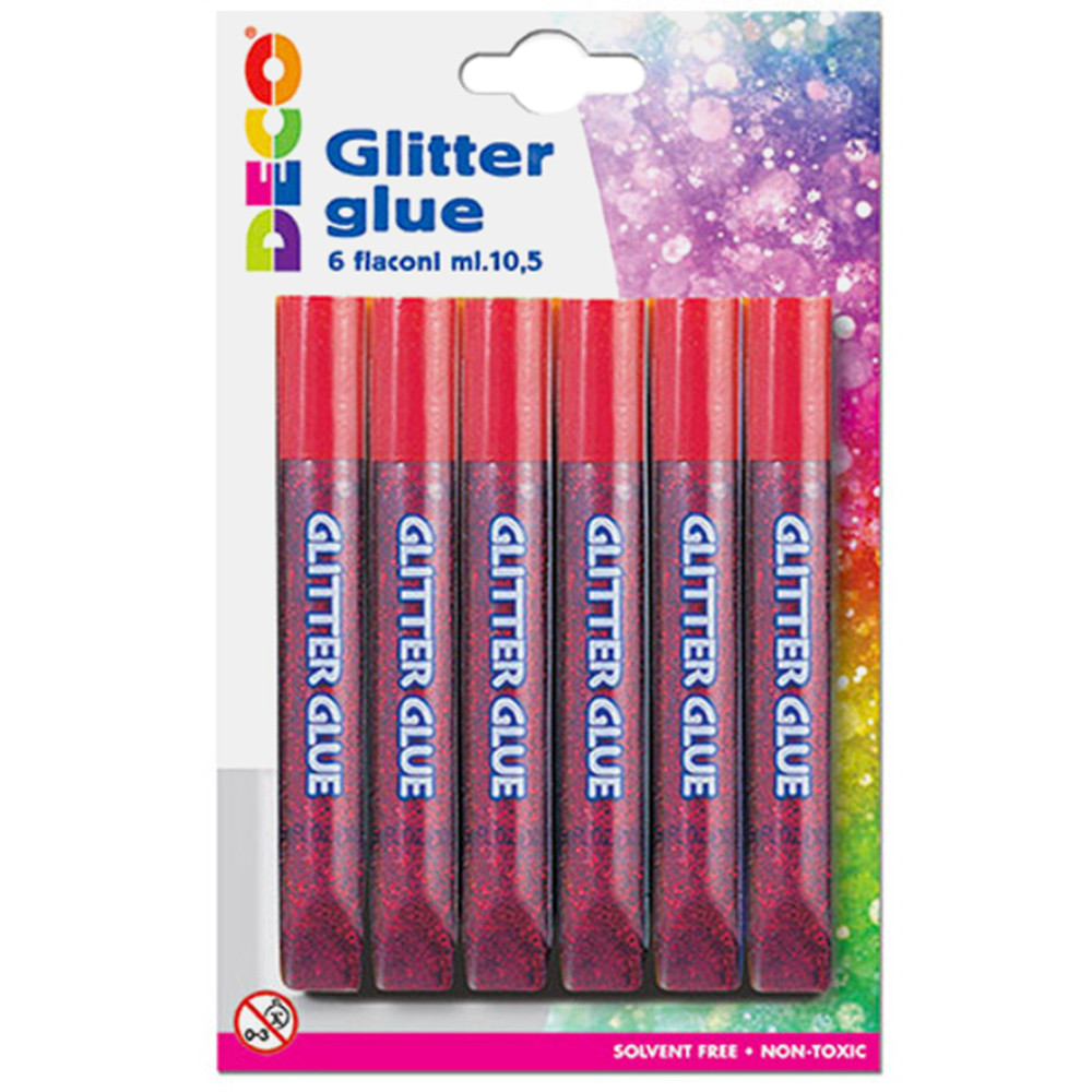 COLLA GLITTER (BUSTA 6 PENNE 10,5ML)