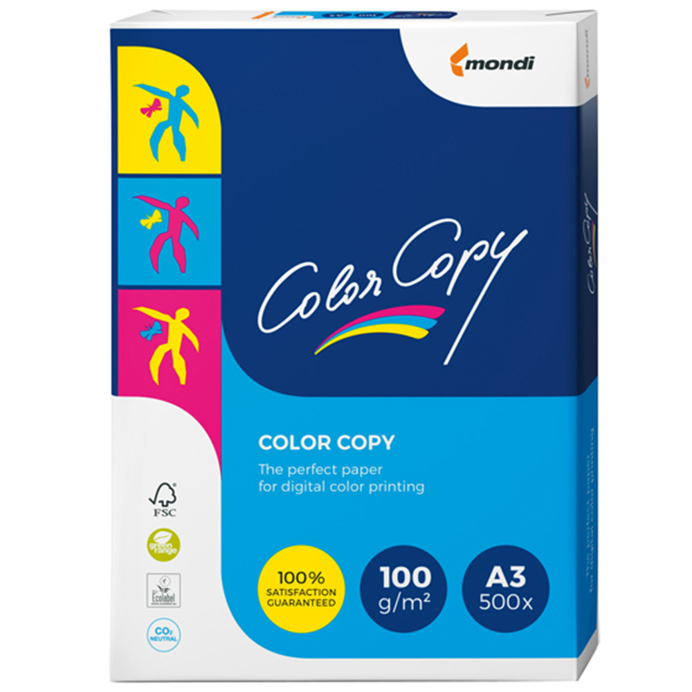 CARTA A3 MONDI COLOR COPY 100GR (CF.500FF)