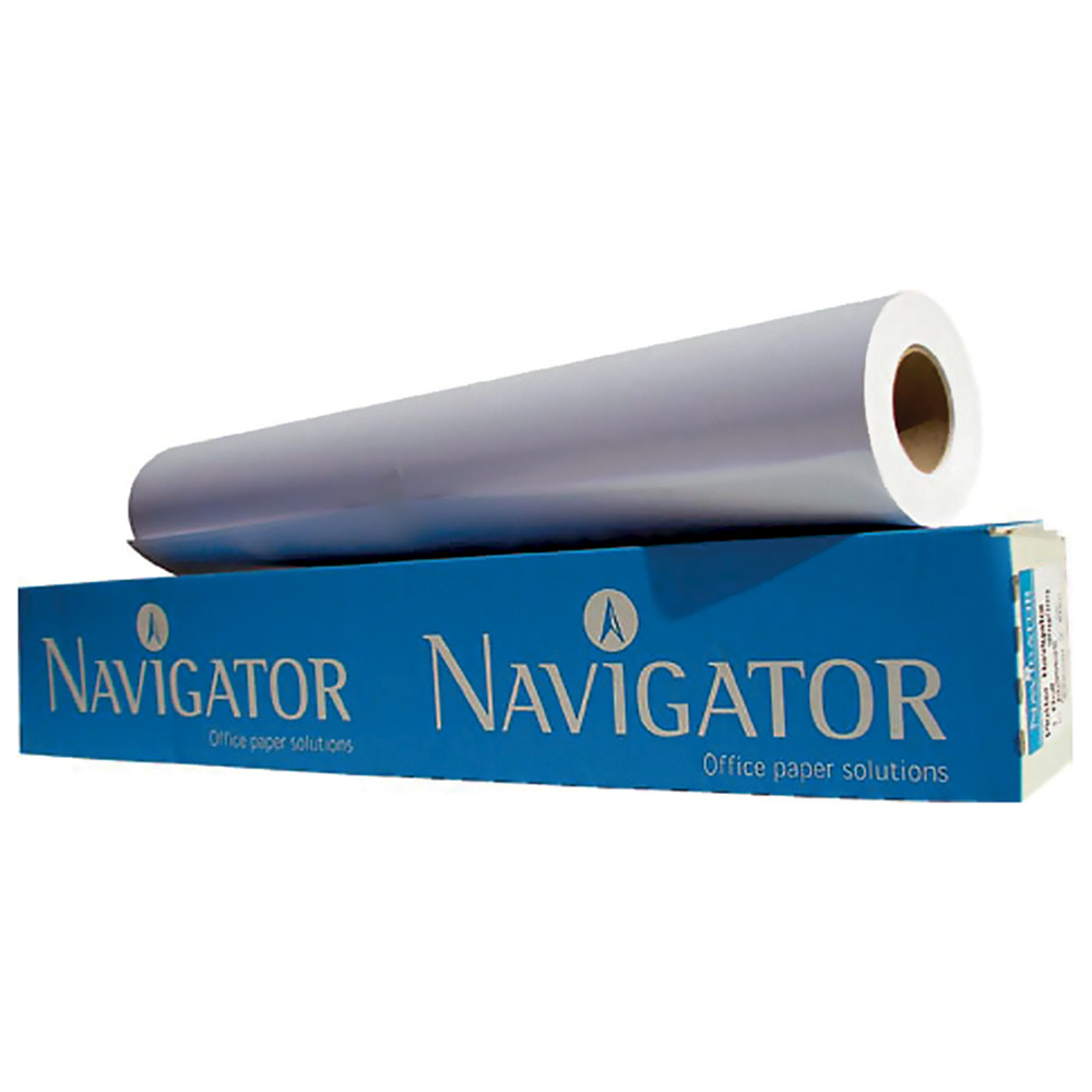 ROTOLO CARTA PLOTTER 91,4X50 80GR NAVIGATOR