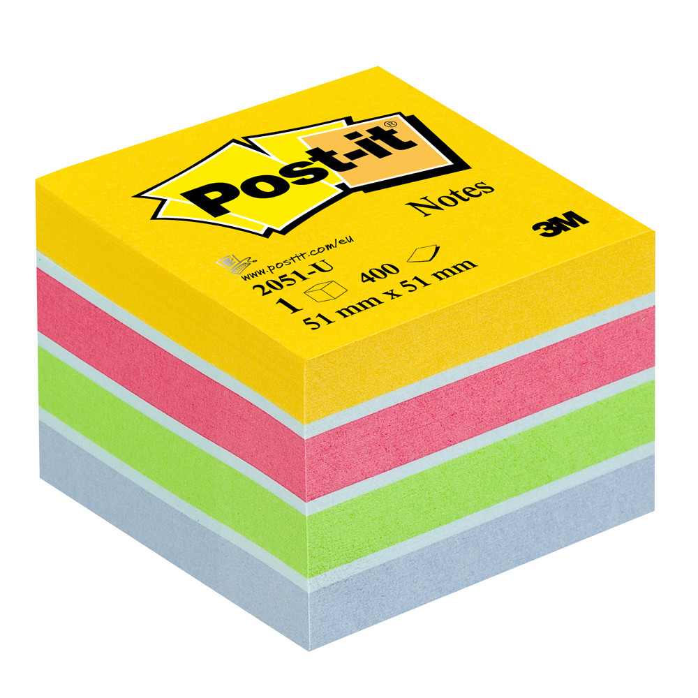 BLOCCO MINI CUBO POST-IT 3M 51X51MM 400FF 2051U ULTRA