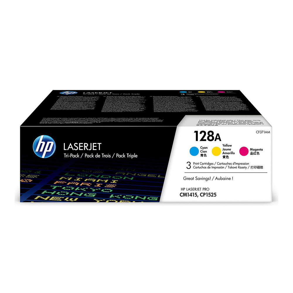 128A TONER HP CF371AM PER CP1525N/NW CYM TRI-PACK