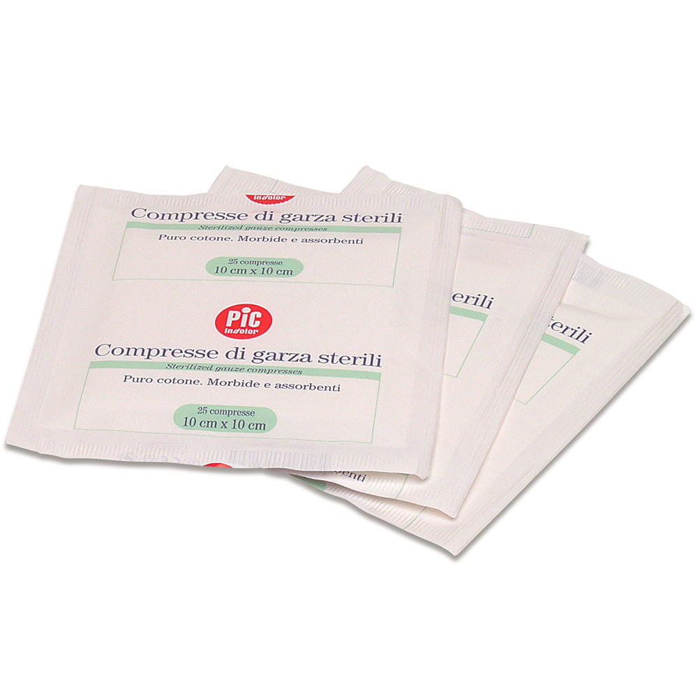 GARZA STERILE 10X10CM BUSTA DA 25 COMPRESSE