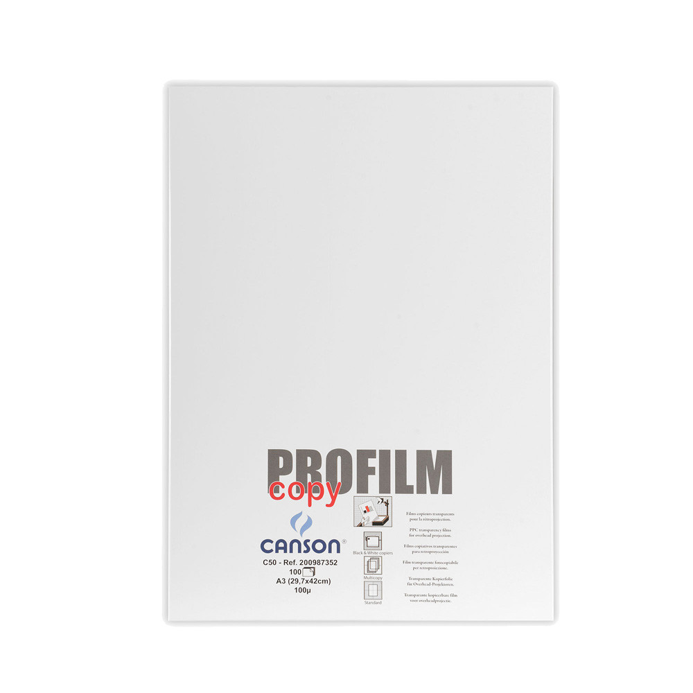 LUCIDI A3 CANSON PROFILM COPY S/RETRO (CF.100FF)   FOTOCOPIE B/N 987352