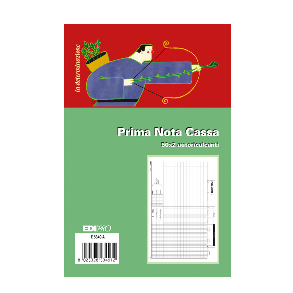 BLOCCO PRIMA NOTA CASSA A5 50FFx2CP H23X15CM - Rossetto Store