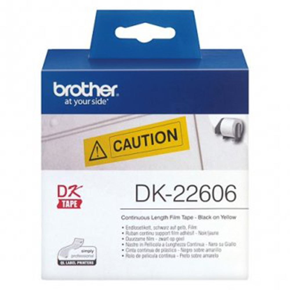 DK-22606 NASTRO BROTHER 62MMX15.24MT NERO SU GIAL LO