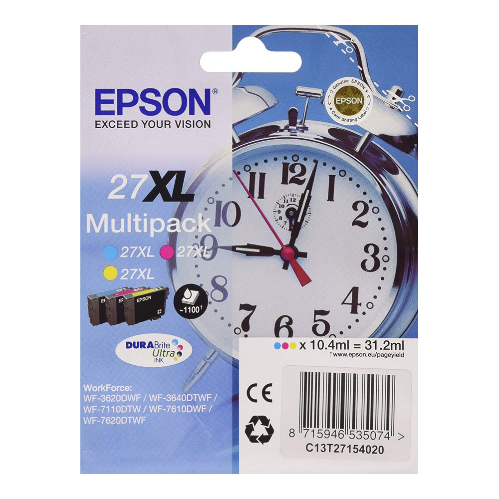 C13T27154010 MULTIPACK EPSON WF-7620DTWF C/M/Y