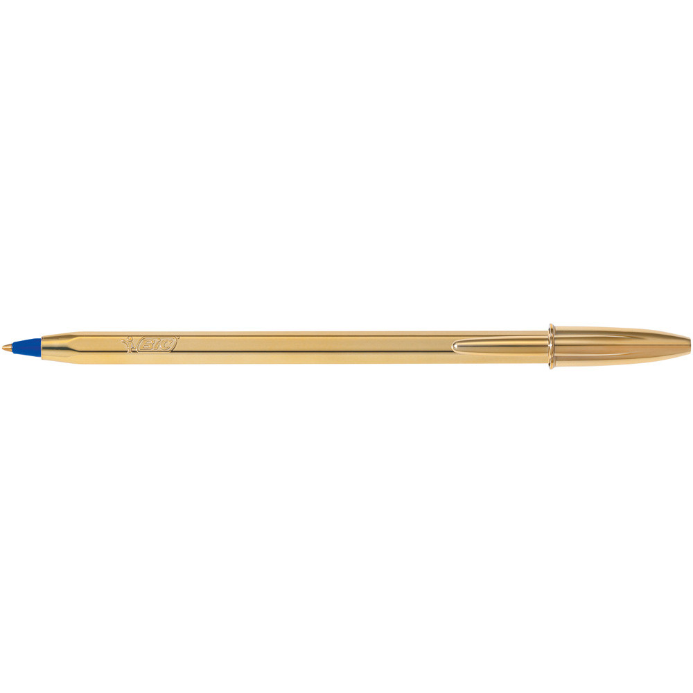 PENNA A SFERA BIC CELEBRITY GOLD REFILL BLU