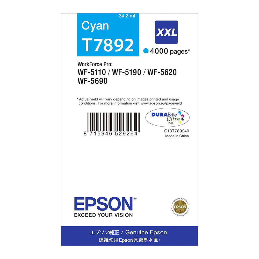 C13T789240 CARTUCCIA CIANO EPSON SERIE T7892