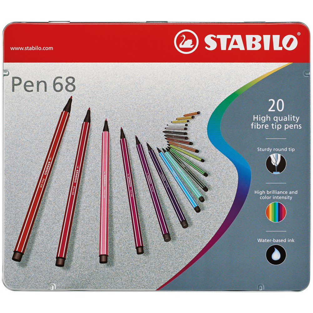 PENNARELLO STABILO PEN 68 (BOX METALLO 20 PZ)