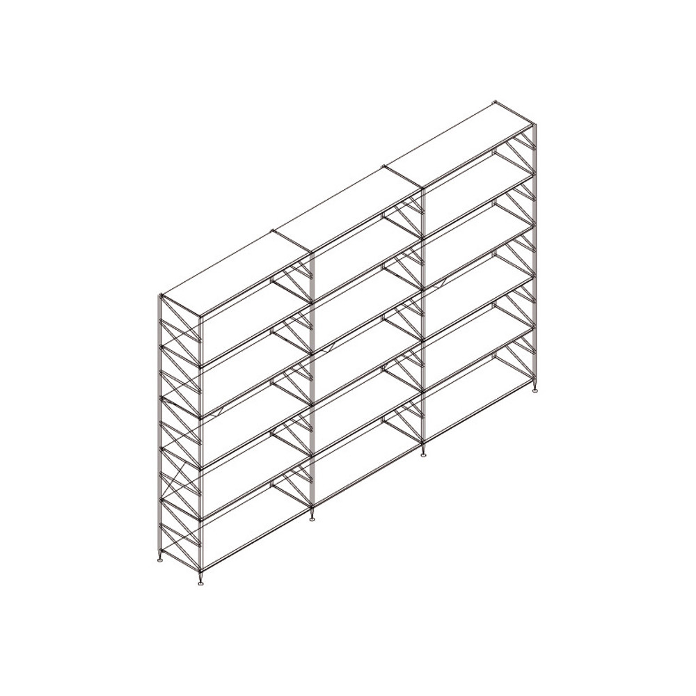 SCAFFALATURA SOCRATE RIP.IN ACCIAI MICROF.293LX45PX200H