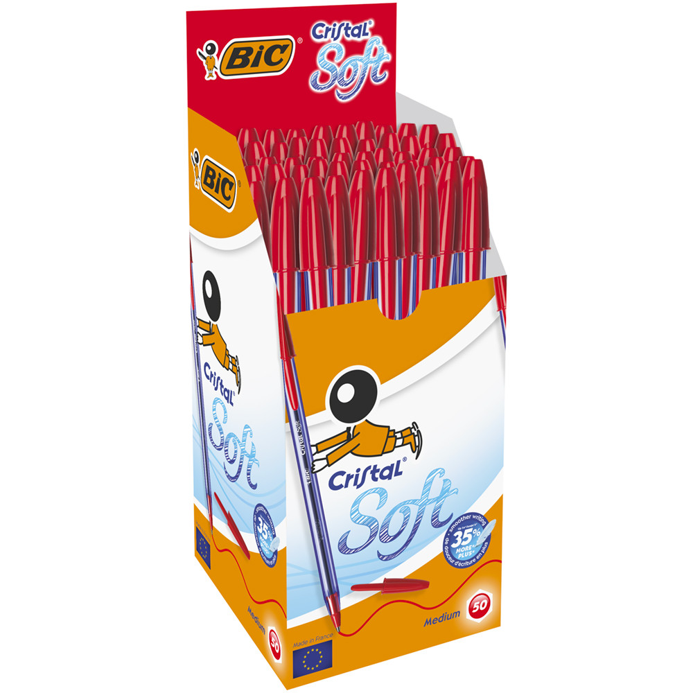 PENNA SFERA CAPPUCCIO BIC SOFT CRISTAL P.TA 1,2M