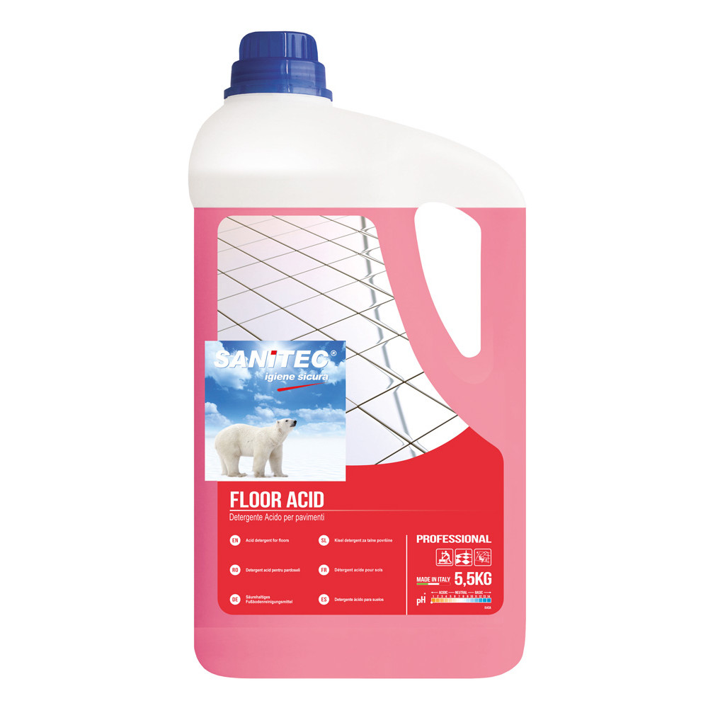 DETERGENTE X PAVIMENTI FLOOR ACID 5 KG