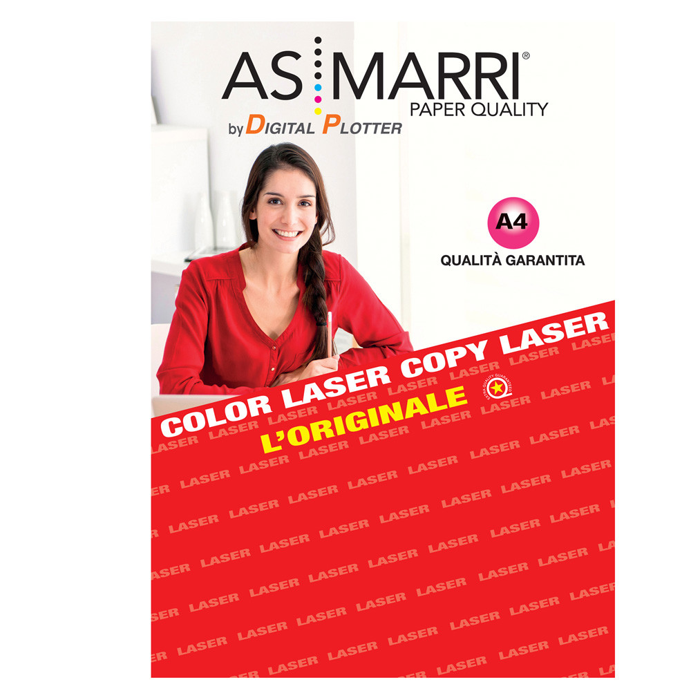 FILM A4 AS MARRI TRASPENTE E ADESIVO PER STAMPA LASER 0672 (CF.100FF)