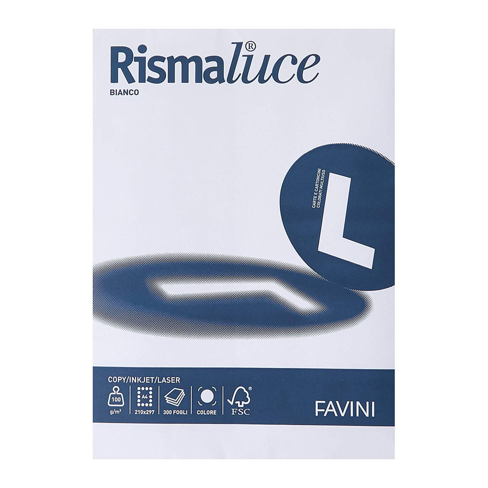 CARTA A4 FAVINI RISMALUCE 100GR BIANCO (CF.300FF)