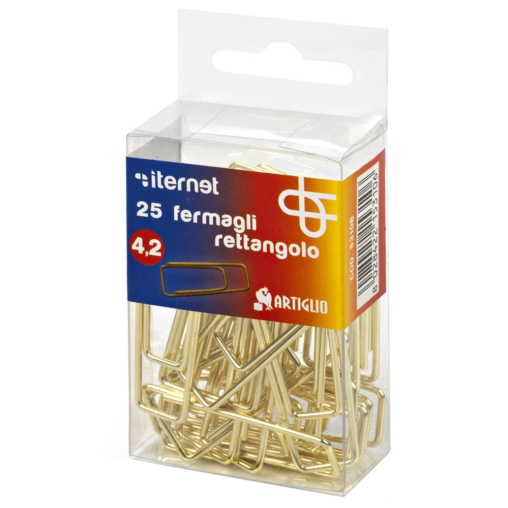 FERMAGLIO RETTANGHINO 42,2X18MM (CF.25PZ)