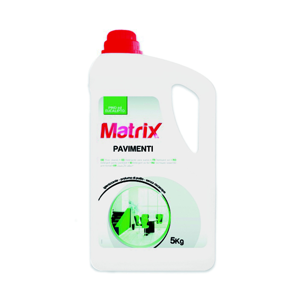 DETERGENTE PAVIMENTI MATRIX PINO EUCALIPTO 5KG