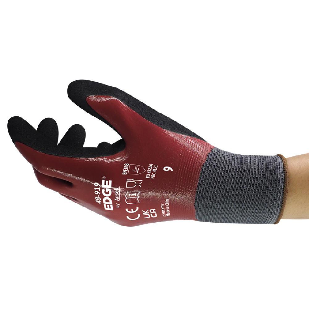 GUANTI ANSELL EDGE 48-919 POLIESTERE/NITRILE 4121A