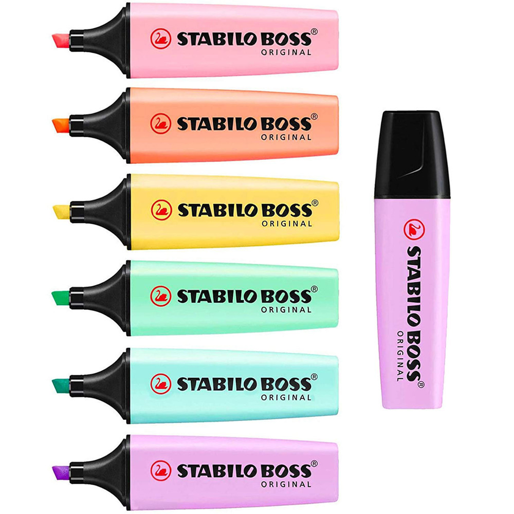 EVIDENZIATORE STABILO BOSS PASTEL P.TA SCALPELLO