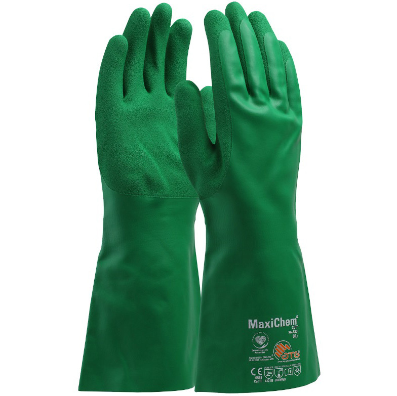GUANTO ATG MAXICHEM 76-830 RIVEST.NBR 35CM