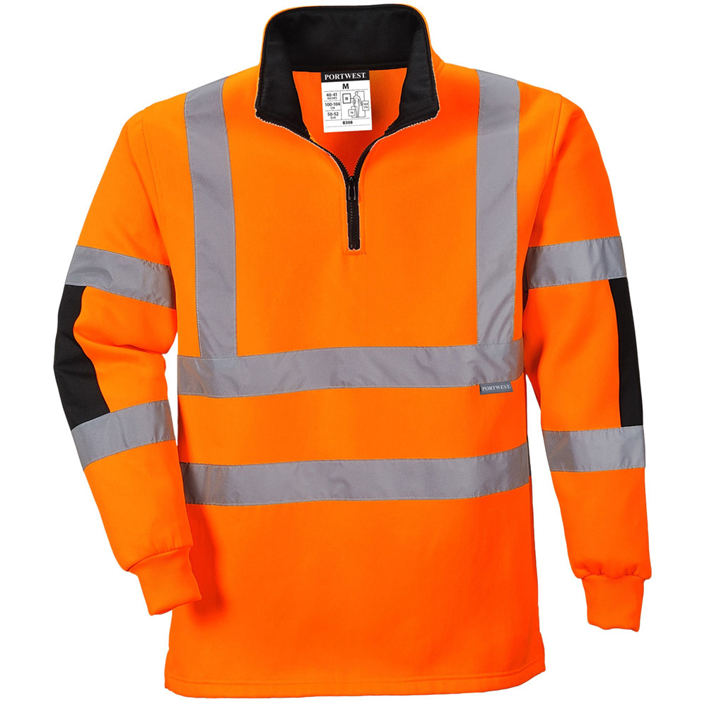 FELPA PORTWEST RUGBY XENON HI-VIS