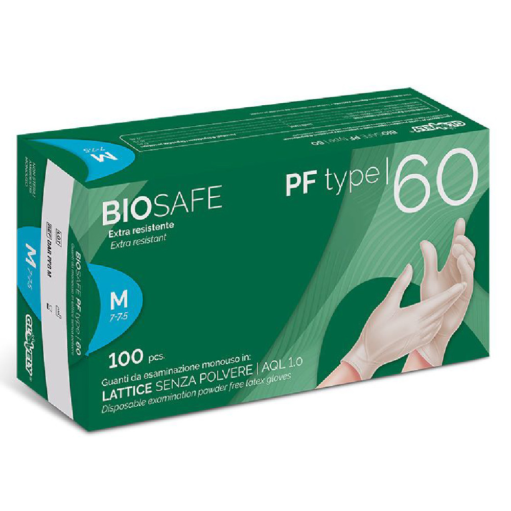 GUANTI LATTICE BIOSAFE PFTYPE 60 (CF.100PZ)