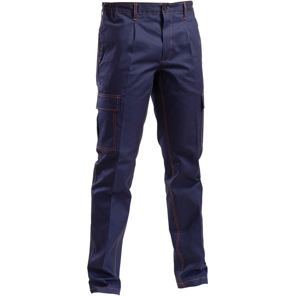 PANTALONE IGNIFUGO P&P 100% COTONE BLU