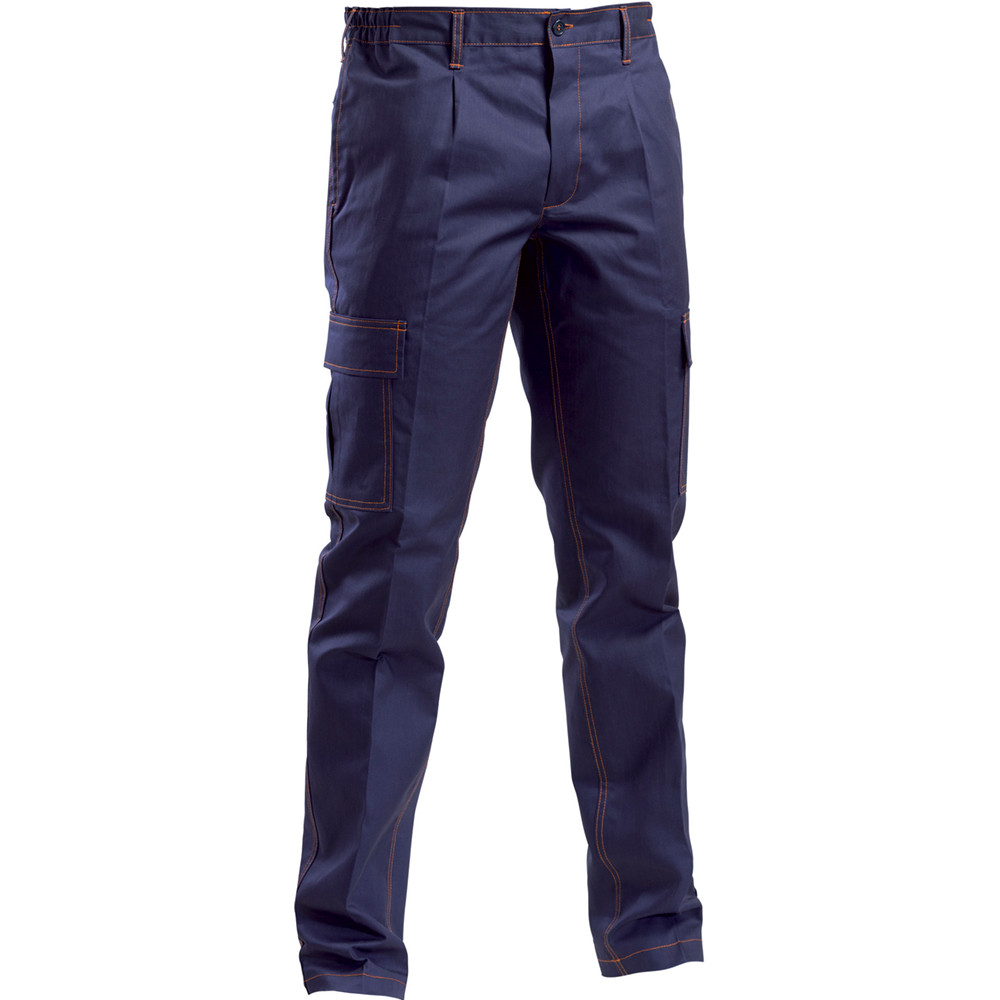 PANTALONE IGNIFUGO P&P 100% COTONE BLU