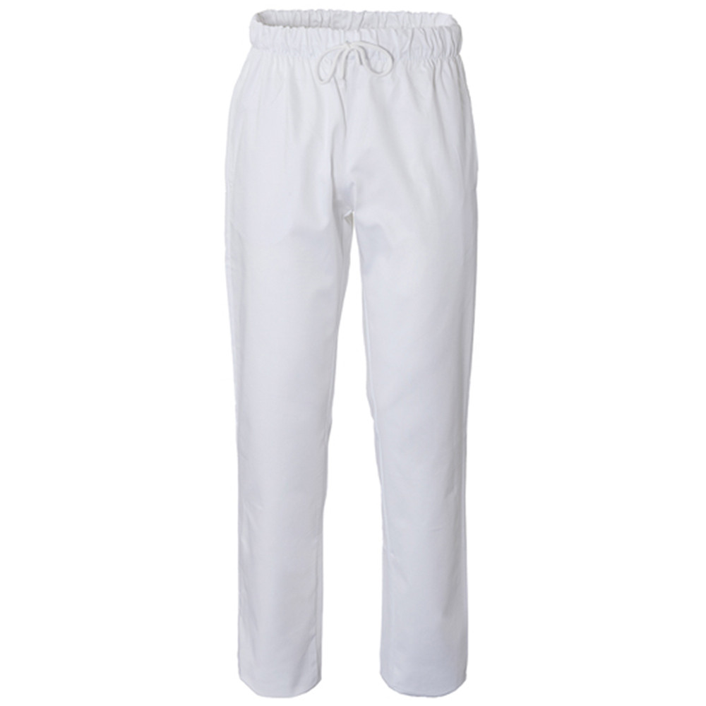 PANTALONE GIBLOR'S PLUTONE 100%COTONE BIANCO