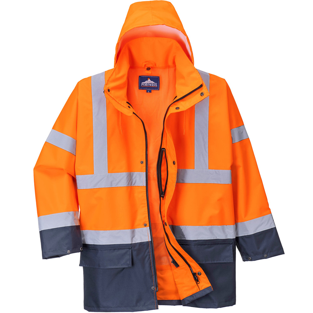 GIACCA PORTWEST ESSENTIAL HI-VIS 5 IN 1